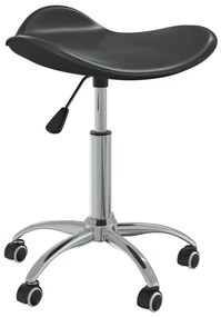 vidaXL Scaun de salon spa, negru, piele ecologică