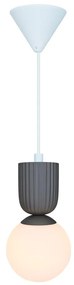 Pendul cu Forma Organic din Ceramica si Sticla, Sadie maro deschis