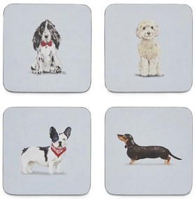Set cu suporturi farfurii și coasters 8 buc. Curious Dogs – Cooksmart ®