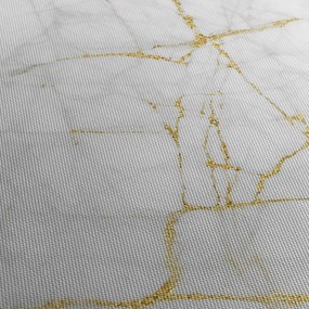 Tablou - Marmură alb- auriu (120x50 cm)