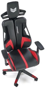 Scaun de birou Nitro negru/rosu H137 cm