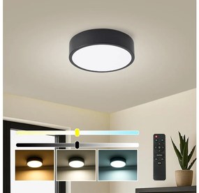 Brilagi - Lampă LED dimabilă pentru piscină POOL LED/18W/230V 3000-6000K 20 cm negru + telecomandă