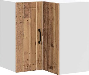 vidaXL Dulap de colț de bucătărie „Lucca” Lemn vechi lemn prelucrat