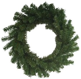 Ghirlanda artificială verde, fără decorații,diametru 50 cm, diam. 50 cm