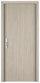Usa Interior din MDF Novo Doors ND81, Cadru din Lemn Masiv, KIT COMPLET, Toc , Manere si balamale incluse (Culoare: Alb, Toc: Fix, Maner: Patrat