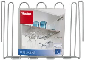 Suport de agățat pentru pahare Metaltex My Crystal