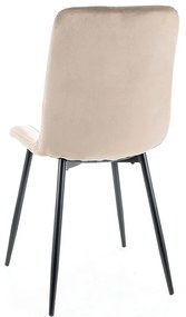 Scaun de bucaterie Elen Velvet, bej