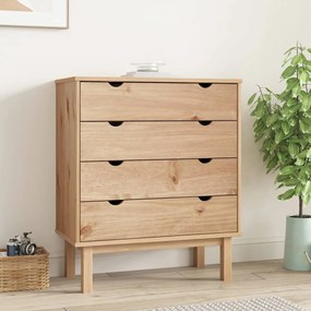 vidaXL Dulap cu sertar &quot;OTTA&quot;, 76,5x39,5x90 cm, lemn masiv de pin