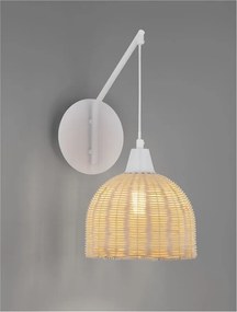 Aplica de perete boho style design natural Fado natur/ alb