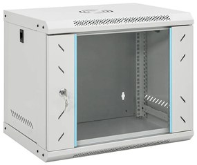 vidaXL Dulap de server montat pe perete, 9U, 19&quot; IP20, 53x40x45 cm