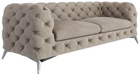 Canapea grej cu tapițerie din catifea 225 cm Chelsea – Ropez