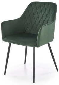 Scaun K558 velvet verde inchis