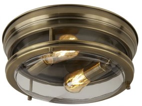 Plafoniera pentru baie IP44 35cm Glasgow alama antic 5182AB SRT