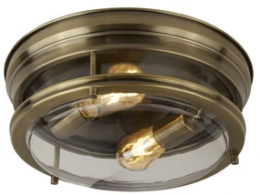 Plafoniera pentru baie IP44 35cm Glasgow alama antic 5182AB SRT