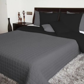 Cuverturi de pat neagră cu două fețe pentru pat single și dublu Lăţime: 220 cm | Lungime: 240 cm