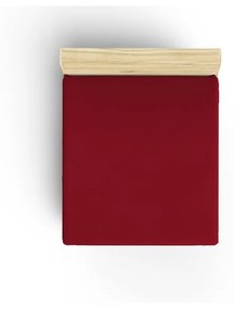 Cearceaf roșu din bumbac cu elastic 160x200 cm - Mijolnir
