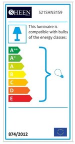 Lustră neagră cu abajur din metal ø 32 cm Berceste – Opviq lights