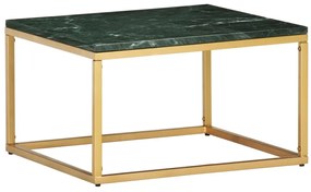 vidaXL Măsuță de cafea verde 60x60x35cm piatră naturală aspect marmură