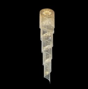 Lustra spirala XXXL, cristal Bohemia L15 512/192/3