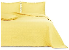 Cuvertură pentru pat AmeliaHome Meadore, 170 x 270 cm, galben