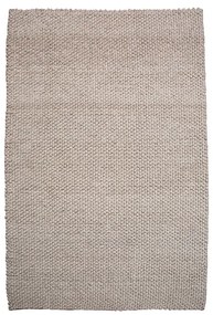 Covor din lana lucrat manual WOOL 240x160 cm, bej