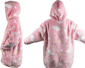Hanorac pentru copii care strălucește în întuneric - pink