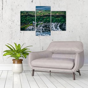 Tablou cu cascade în natură (90x60 cm)
