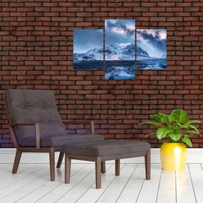 Tablou cu munți și ceul cu stele (90x60 cm)