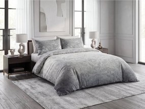 Lenjerie de pat din satin de bumbac DESPINA BLUE cu model Dimensiune lenjerie de pat: 2 buc 60 x 70 cm | 200 x 200 cm