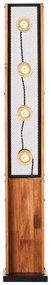 Brilliant - Lampadar CALANDRA din lemn de pin, 4xE27/42W/230V