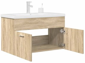 vidaXL Dulap pentru chiuvetă baie cu chiuvetă încorporată și robinet