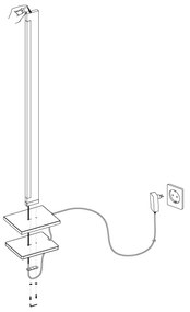 Lampadar LED dimabil CAMACHO LED/22W/230V Eglo 99296