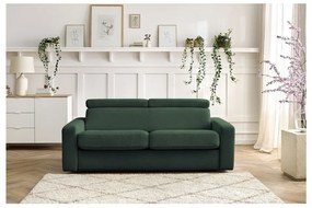 Canapea verde-închis extensibilă 195 cm Monaco – Bobochic Paris