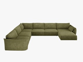 Coltar 8 locuri Kaelle chenille L384 cm