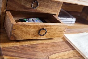 Birou din lemn de trandafir Sheesham Honey, Hemingway 90cm