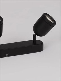 Plafoniera cu 3 Spoturi pentru baie cu protectie IP44 ORSON negru