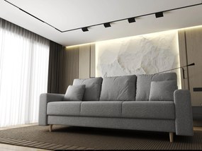 Canapea extensibilă dumonde cu ladă de depozitare si sezut confortabil din spuma high-density, Kronos Euphoria Dove 210x100 cm