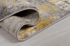 Covor Wonderlust Gri/Galben Ochre 160X160 cm, rotund, Flair Rugs