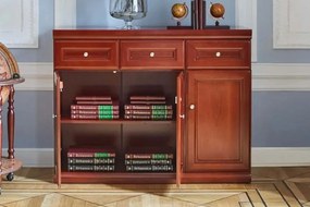 Comodă lemn masiv Toronto Model B3, 120 × 40 × 84 cm