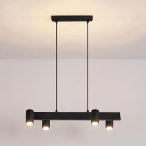 Brilagi - Lustră suspendată pe cablu SELE 4xGU10/30W/230V, neagră
