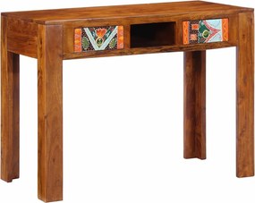 vidaXL Masă de scris cu sertar cu depozitare Maro 100 x 50 x 75 cm