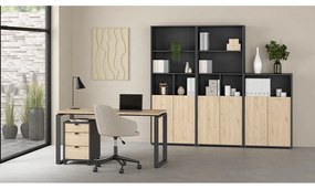 Bibliotecă gri antracit 80x124 cm Sign – Tvilum