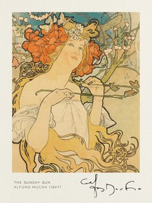 Reproducere The Sunday Sun - Alfons Mucha, (30 x 40 cm)