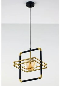 Lustră pe cablu Jupiter 2025 FIORI 1xG9/10W/230V negru/auriu/bej