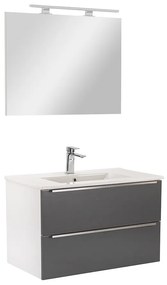 Mobilier complet de baie Vario Trim 80 alb-antracit