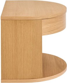 Noptieră în culoare naturală deschisă cu aspect de lemn de stejar Paron – Actona