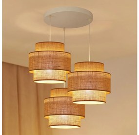 Lustră aplicată Brilagi SPACE YUTE 3xE27/15W/230V bej/alb