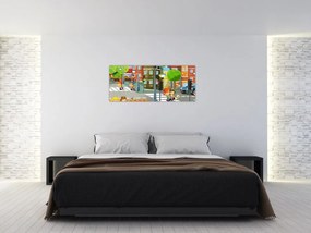 Tablou - Orășelul copiilor (120x50 cm)