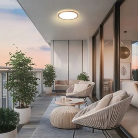 Brilagi - Plafonieră LED pentru baie ULTRA SLIM, LED/12W/230V, Ø 22,5 cm, aur roz, IP54