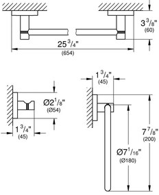 Set accesorii baie Grohe Essentials City, 3 piese, nickel - 40821EN1